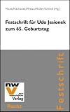 Festschrift für Udo Jesionek zum 65. Geburtstag