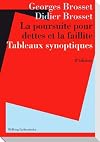 Poursuite pour dettes et la faillite : tableaux synoptiques
