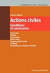 Actions civiles : conditions et conclusions