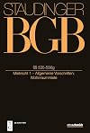 §§ 535-556g: (Mietrecht 1 - Allgemeine Vorschriften; Wohnraummiete) (J. von Staudingers Kommentar zum Bürgerlichen Gesetzbuch mit Einführungsgesetz und Nebengesetzen. Recht der Schuldverhältnisse)