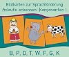 Anlaute erkennen: Konsonanten 1: B, P, D, T, W, F, G, K (Bildkarten zur Sprachförderung)