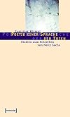Poetik einer sprache der toten : studien zum Schreiben von Nelly Sachs