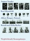 Vergleichende Konzeptionen: August Sander, Karl Blossfeldt, Albert Renger-Patzsch, Bernd, Hilla Becher