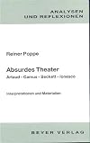 Absurdes Theater. Analysen und Reflexionen.