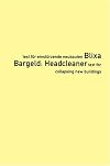 Headcleaner: Text Fur Einsturzende Neubauten/Text for Collapsing New Buildings