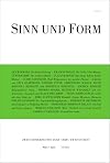 Sinn und Form 2020/2 : Beiträge zur Literatur : Zweimonatszeitschrift