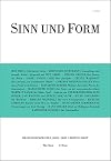Sinn und Form 2021/3 : Beiträge zur Literatur : Zweimonatszeitschrift