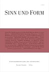 Sinn und Form 2023/6 : Beiträge zur Literatur : Zweimonatszeitschrift