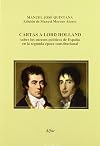 Cartas a Lord Holland sobre los sucesos políticos de España en la segunda época constitucional
