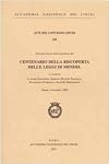 Giornata lincea nella ricorrenza del centenario della riscoperta delle leggi di Mendel: Roma, 9 novembre 2000