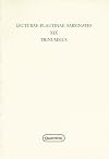 Lecturae Plautinae sarsinates. Trinummus