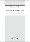 Analisi musicale in itinere : questionari e soluzioni per lo sviluppo dell'intuizione analitica