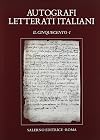 Autografi dei letterati italiani vol. 1 - Il Cinquecento