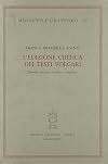 L'edizione critica dei testi volgari