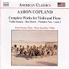 Complete works for violin and piano : Violin sonata ; Hoe down ; Preludes nos. 1 and 2