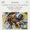 Busoni: Complete Works for Cello & Piano