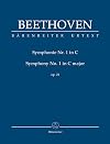 Beethoven : Symphony no.1 in C major, op.21 {ed. Del Mar} [score : study] {Bärenreiter}