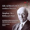 Walton : Belshazzar's Feast + Symphony no.1 {sound recording} {Boult/LPO}