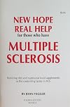 New Hope and Real Help for Those Who Have Multiple Sclerosis: Exploring Diet and Nutritional Food Supplements ...