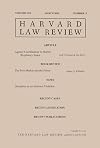 HARVARD LAW REVIEW. VOL. 108, NO. 1. NOVEMBER 1994