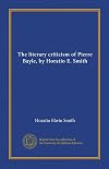 The literary criticism of Pierre Bayle