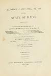 Genealogical and Family History of the State of Maine [4 Volumes]