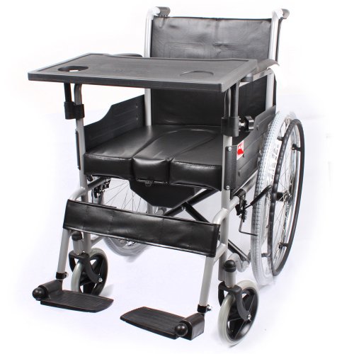 鱼跃轮椅 h058b 折叠 带坐便器轻便老人轮椅老年便携轮椅车(带坐便盆