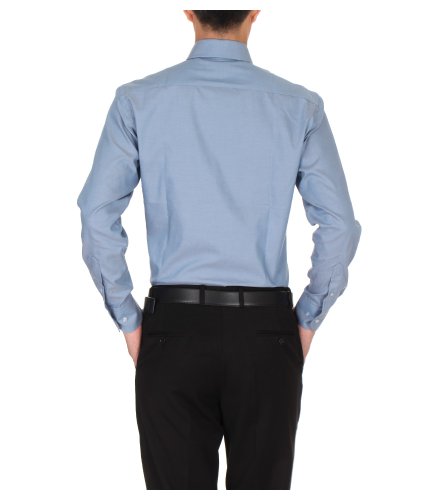 weekenders messages 韦安德 深蓝色调纯棉质地男士长袖衬衫 新款舒适