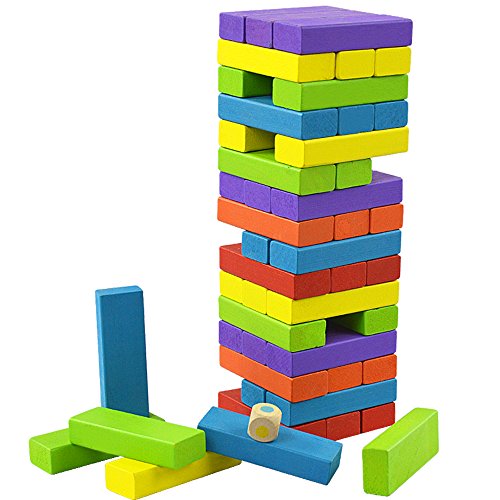 【网上城】木童 木制彩色叠叠乐 抽抽乐叠叠高 亲子游戏