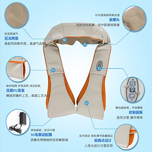 baishiyi 百仕易 按摩披肩 颈肩捶打 多功能按摩器 家用车载两不误