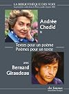 Textes pour un poème, Poèmes pour un texte