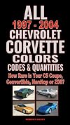 All 1997-2004 Chevrolet Corvette Colors, Codes & Quantities: How Rare is Your C5 Coupe, Convertible, Hardtop or Z06?