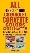 All 1990-1996 Chevrolet Corvette Colors, Codes & Quantities: How Rare is Your ZR-1, Z07, Callaway or Grand Sport?