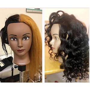 Testina professionale per parrucchieri con capelli veri_voghion.com