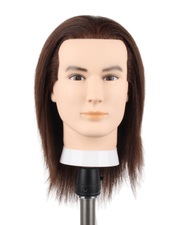 Testa per parrucchieri in capelli veri per taglio e styling_voghion.com