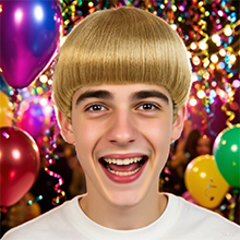 Short Blonde Bob Wig With Bangs For Cosplay And Party Outfits_voghion.com