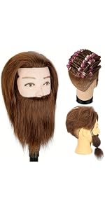 Frisierkopf Für Friseure Und Barbier Training Mit Echthaar_voghion.com