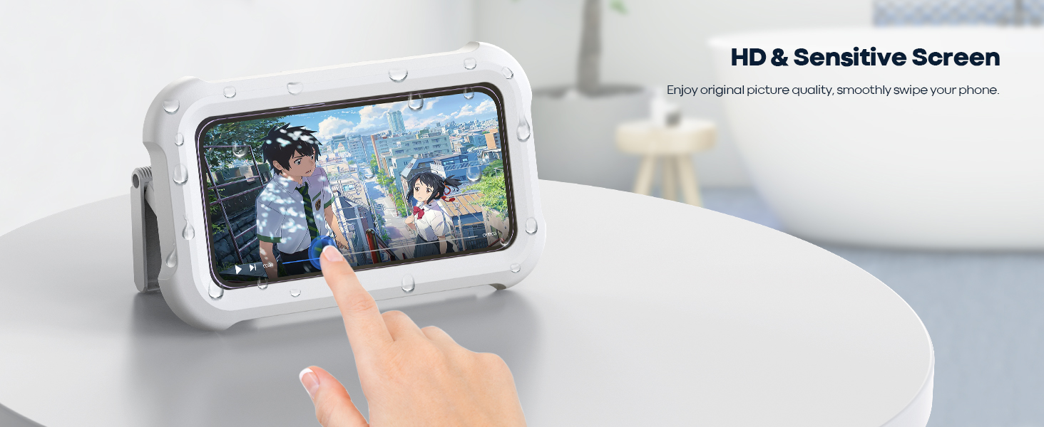 Wasserdichte Duschhalterung für Handys – 480° drehbar, ausziehbar und verstellbar, wasserdicht und beschlagfrei._voghion.com