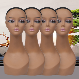 4 Pcs Mannequin Head Set For Wig Display And Accessory Storage_voghion.com