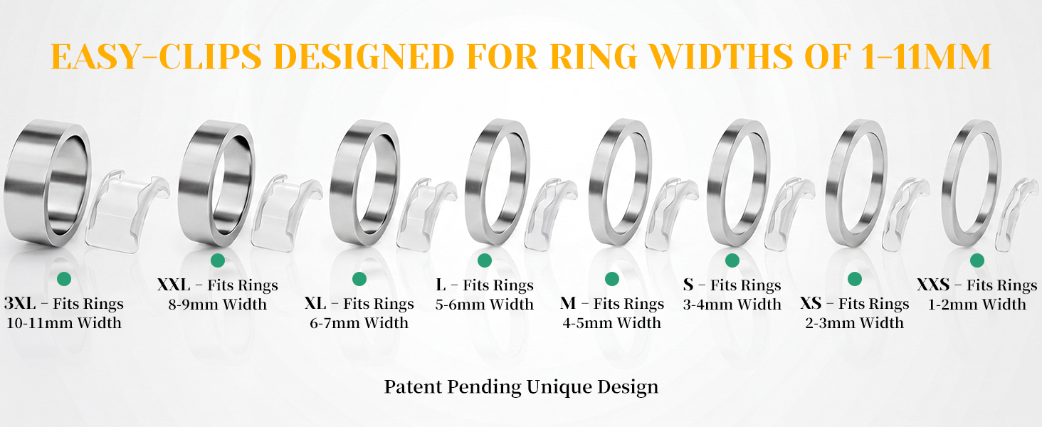 Invisible Ring Adjuster Guards For Loose Rings Set Of 14_voghion.com