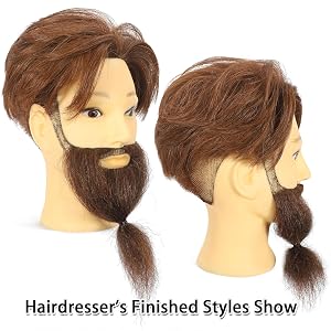 Frisierkopf Für Friseure Und Barbier Training Mit Echthaar_voghion.com