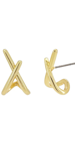 Triple Huggie Hoop Earrings Gold Plated Hypoallergenic Studs_voghion.com