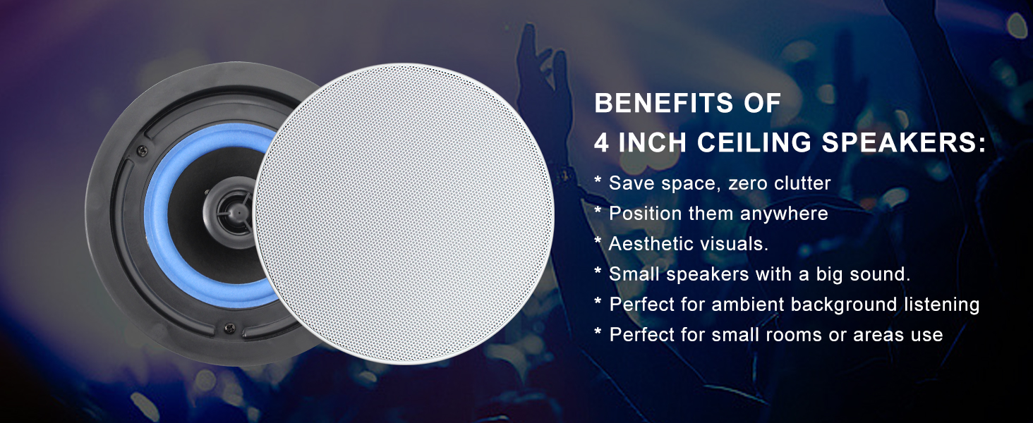 Herdio bluetooth plafondluidsprekers 2 weg voor home theater_voghion.com