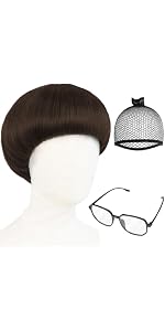 Short Blonde Bob Wig With Bangs For Cosplay And Party Outfits_voghion.com
