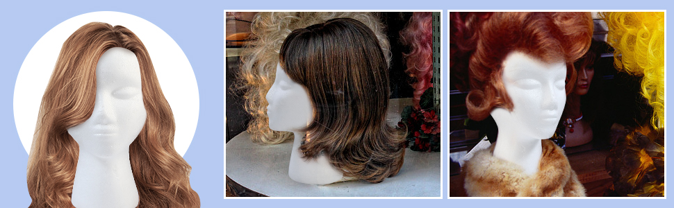 Foam Mannequin Head For Wig Display Stand And Hat Holder 3 Pack_voghion.com