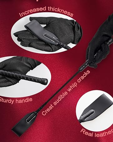 Set frusta e crop bdsm in pelle con solleticatore a piume_voghion.com