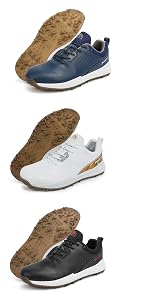 Waterproof Golf Shoes For Men With 7 Spikes Comfortable Sneakers_voghion.com