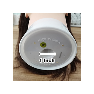 Testa per parrucchieri in capelli veri per taglio e styling_voghion.com