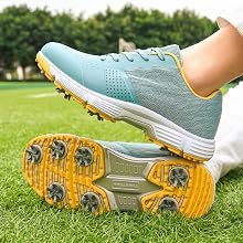 Waterproof Golf Shoes For Men With 7 Spikes Comfortable Sneakers_voghion.com