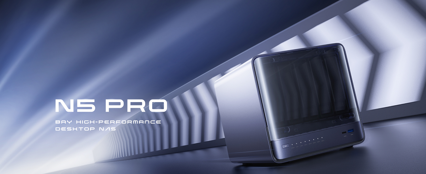 MINISFORUM 5 Bay NAS N5 Pro P370 Network Storage AMD Ryzen AI 9 HX 
